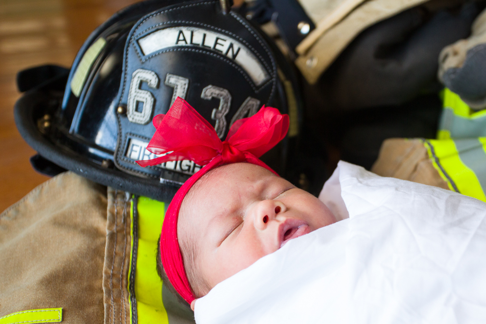 Fire Fighter baby photos