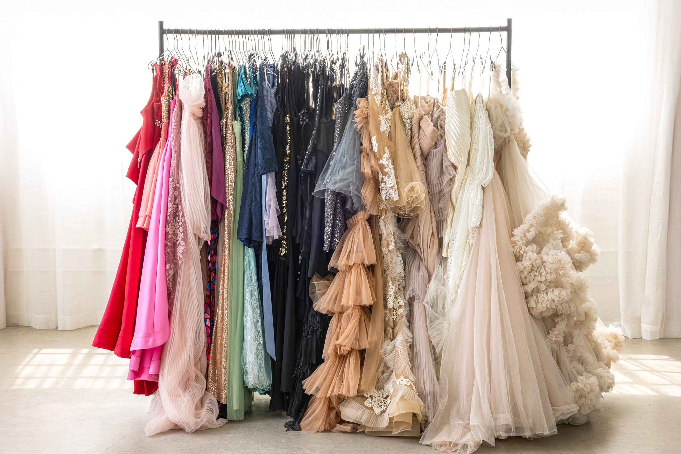 The AJK Images Studio Archive of curated silhouettes and fine textiles in window light, Dallas portrait atelier
