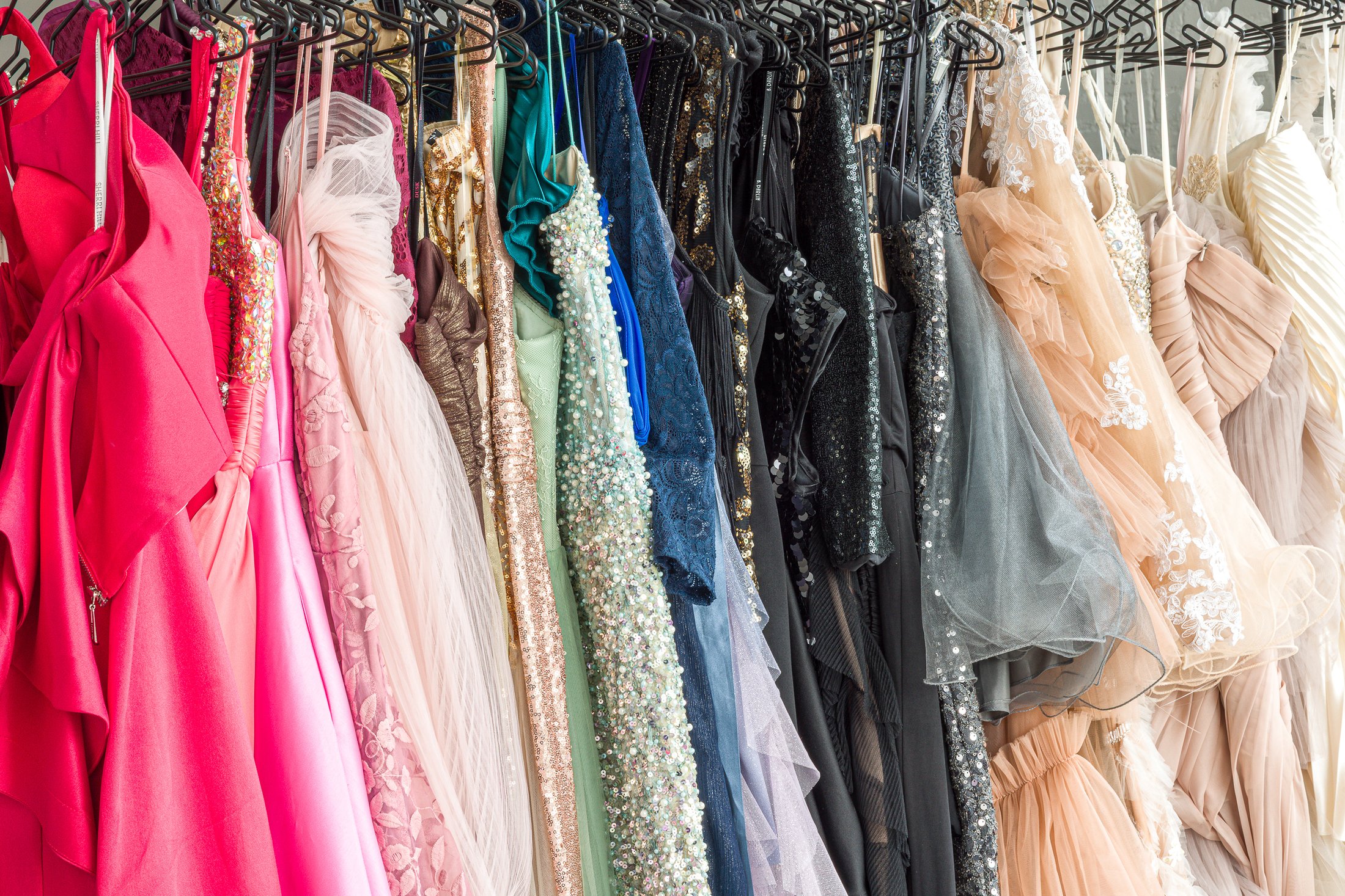 Detail of sequins, tulle, and lace textiles in the AJK Images Studio Archive